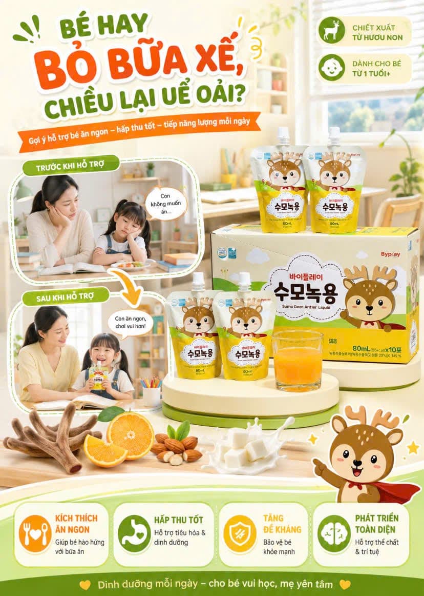 Gạc Hươu Non Sumo — chiết xuất nhung hươu 3